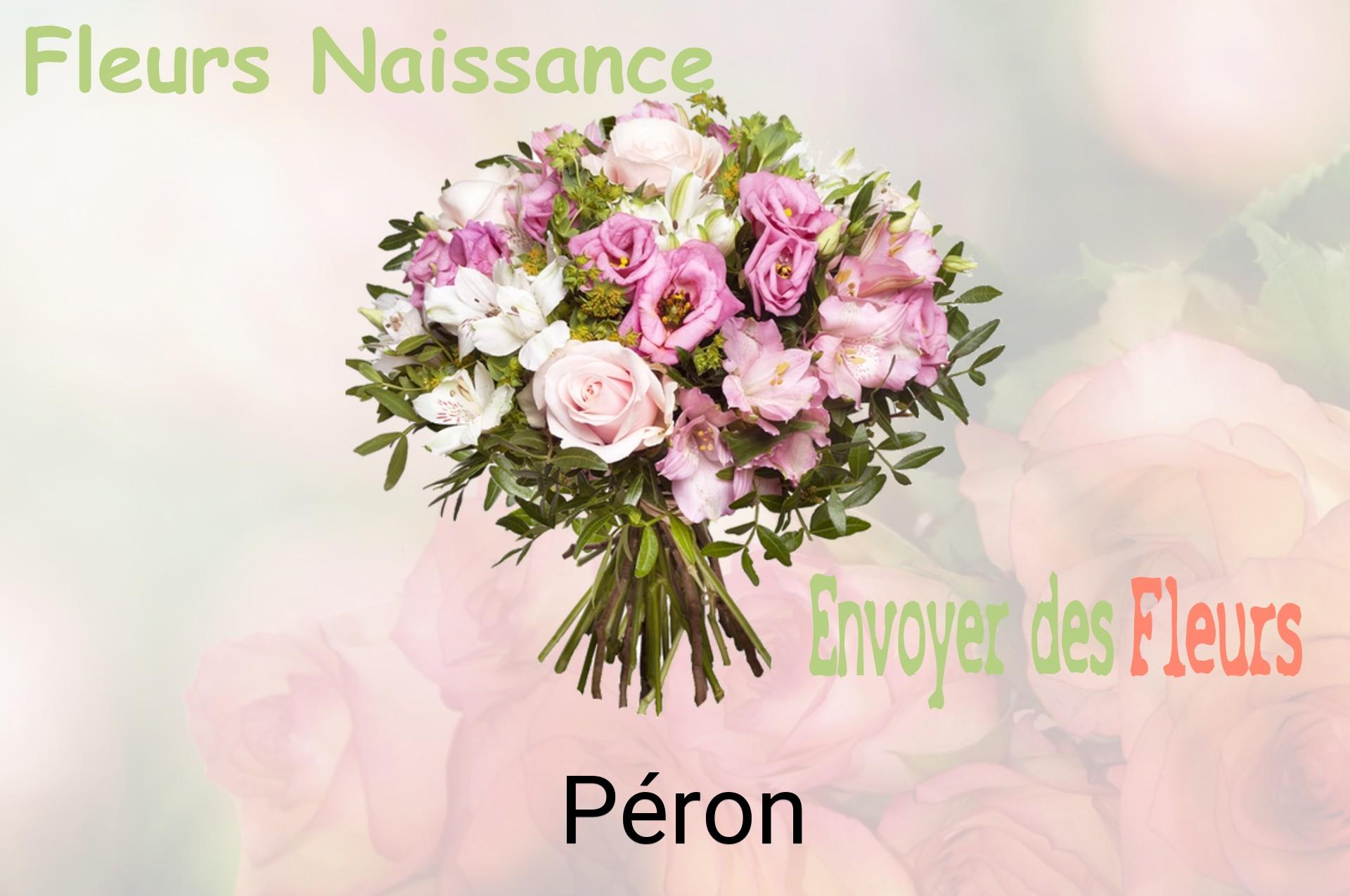 Bouquet de fleurs de naissance livré à Péron